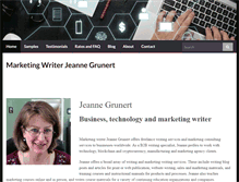 Tablet Screenshot of marketing-writer.com